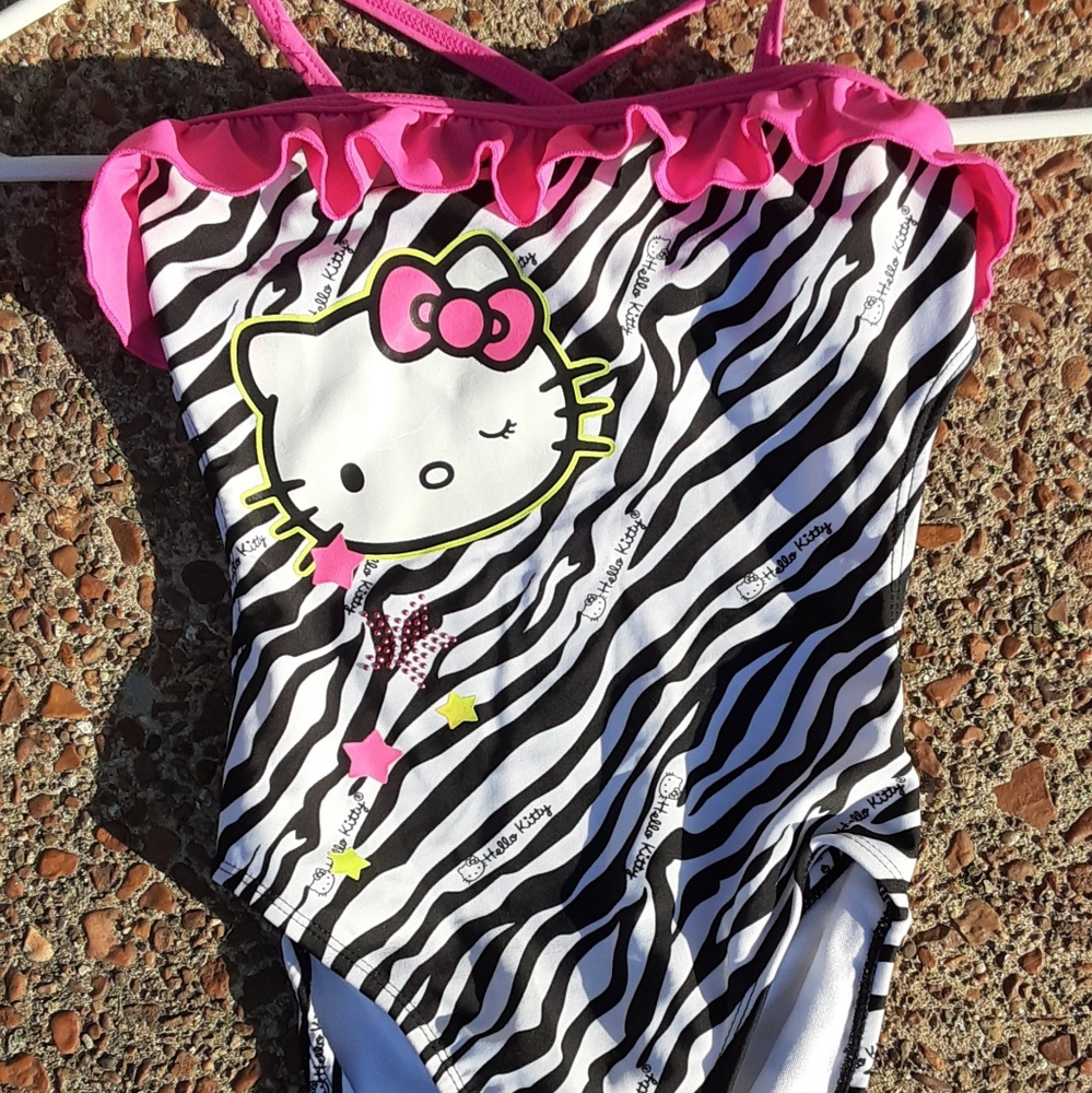 Hello Kitty one piece swimsuit sz 6